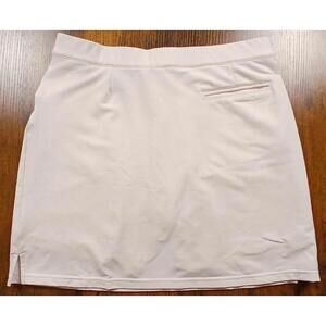 Peter Millar Alice Petal Hem Womens Medium White Golf Pickleaball Skort